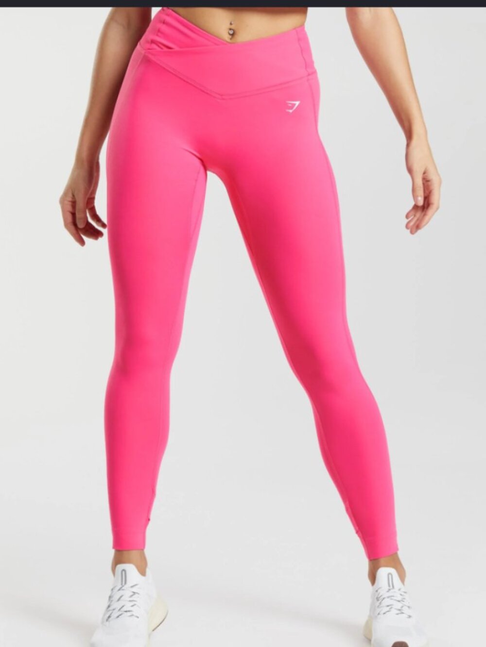 Gymshark Crossover Leggings Pink Bright Fuchsia sz Small